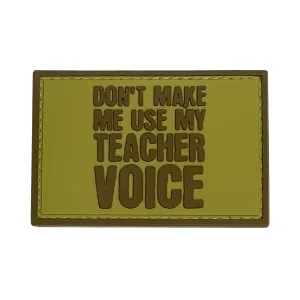 Teacher Voice Patch Tan