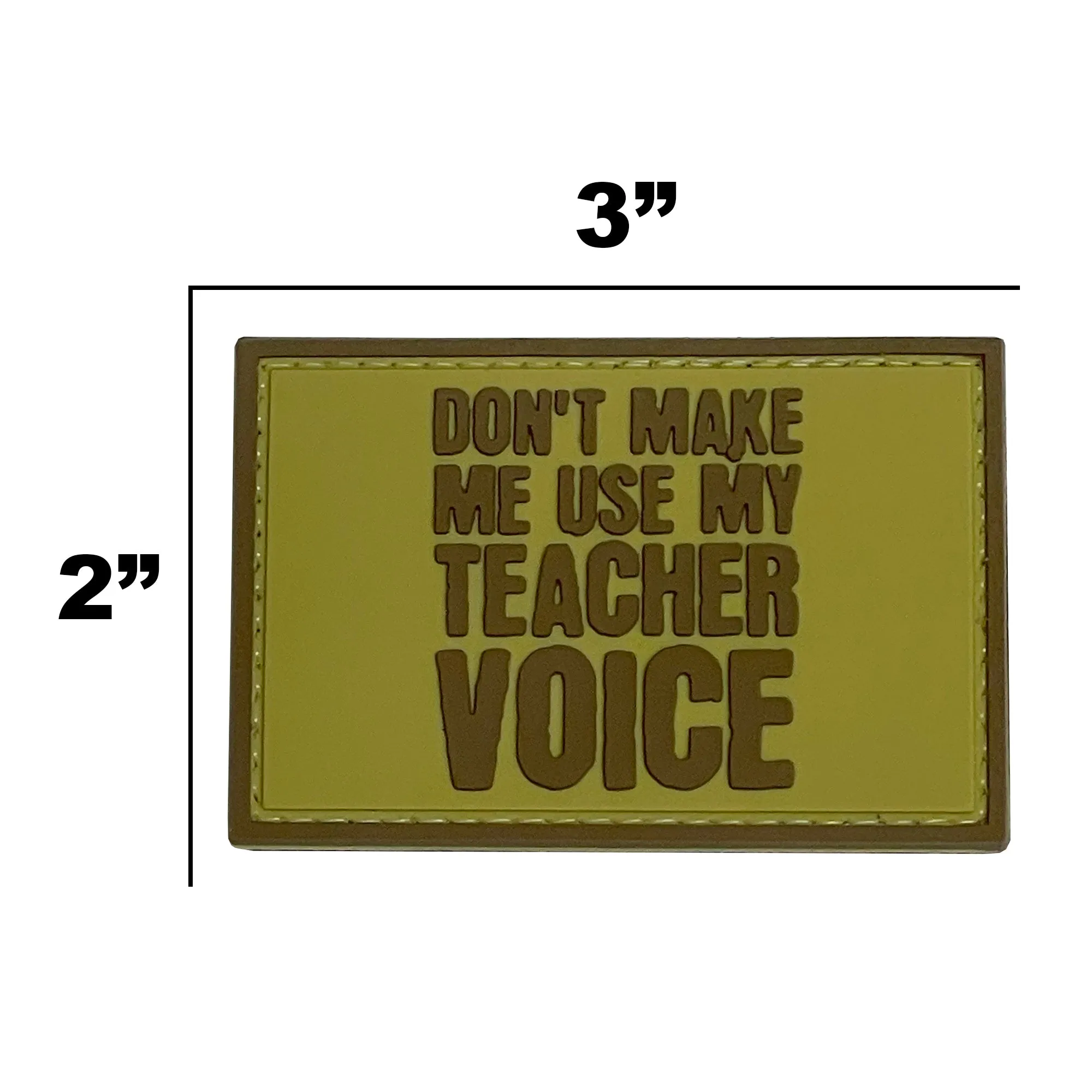 Teacher Voice Patch Tan