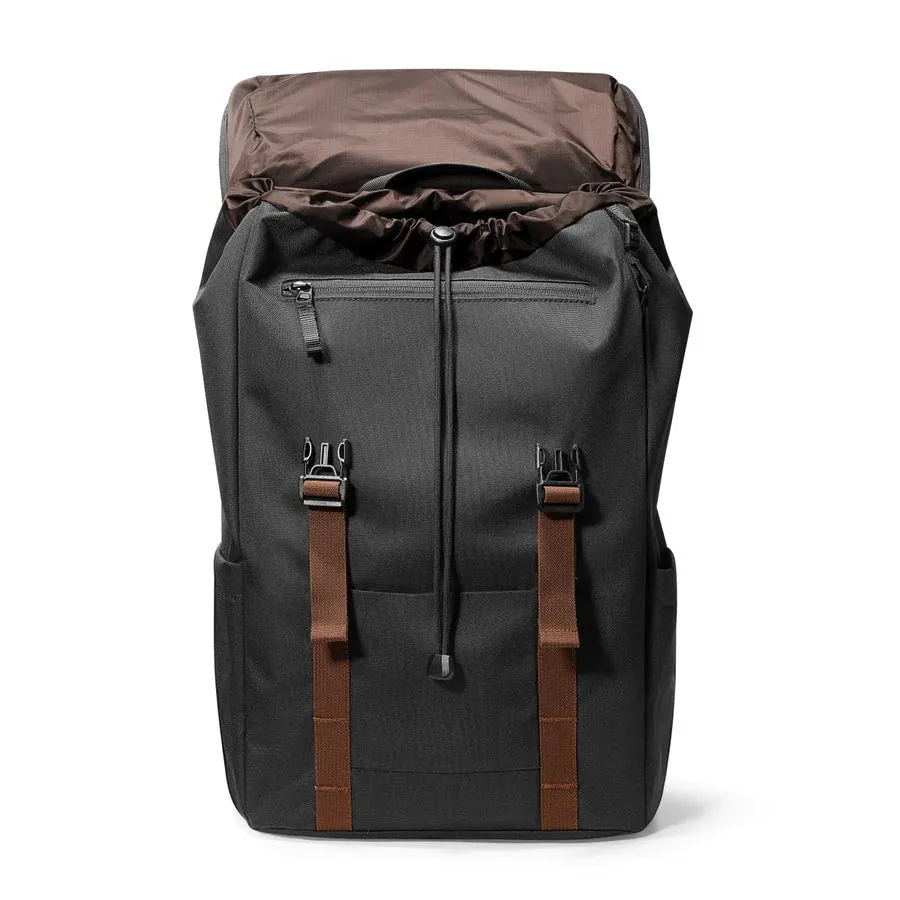 Tomtoc Flap Backpack | 17L Lightweight, Water-Resistant | Fits 13-16" MacBook | Yellow & Black